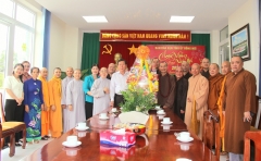 Phật giáo Thành phố Biên Hòa chúc Tết cổ truyền các cơ quan ban ngành 
